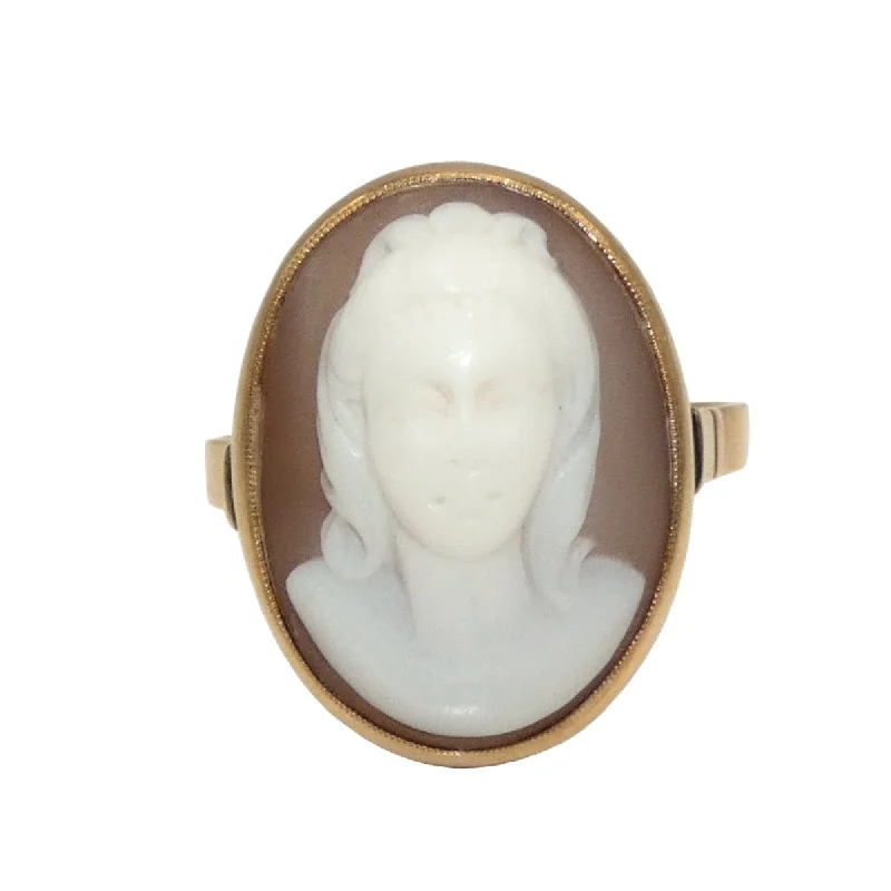 Ladies Heirloom Rings -14K Gold Cameo Ring