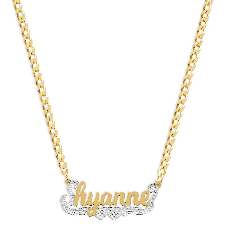 Ladies Necklaces for Design Spark-THE CUT NAMEPLATE NECKLACE