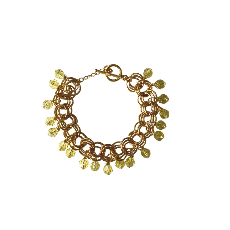 Ladies Confidence Charm Bracelets -The Donna Bracelet in Jonquil