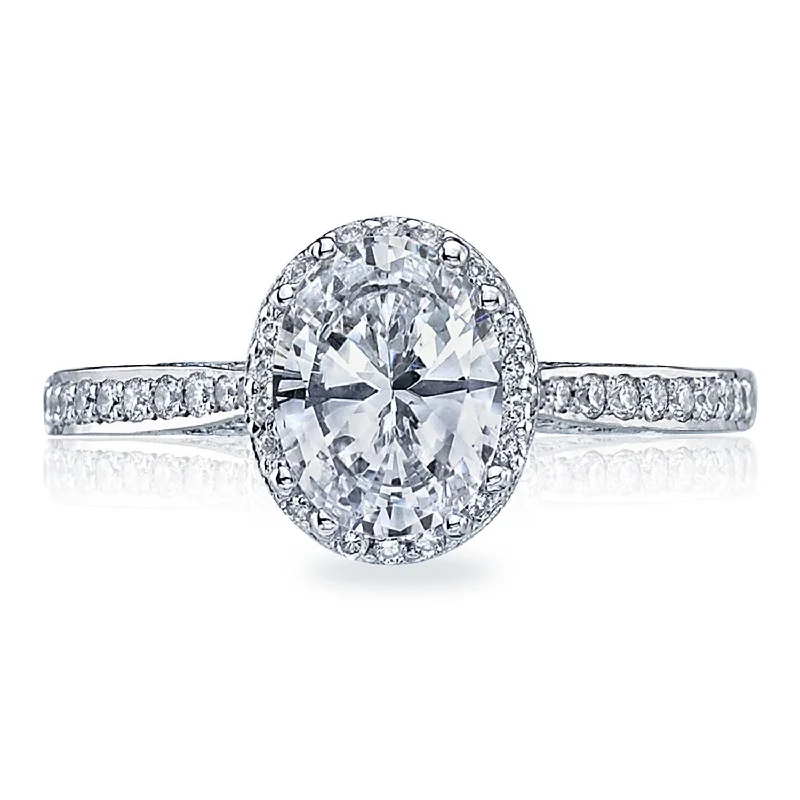 Ladies Engagement Rings with Taaffeite Glow-Dantela | Oval Bloom Engagement Ring 2620OVSMP