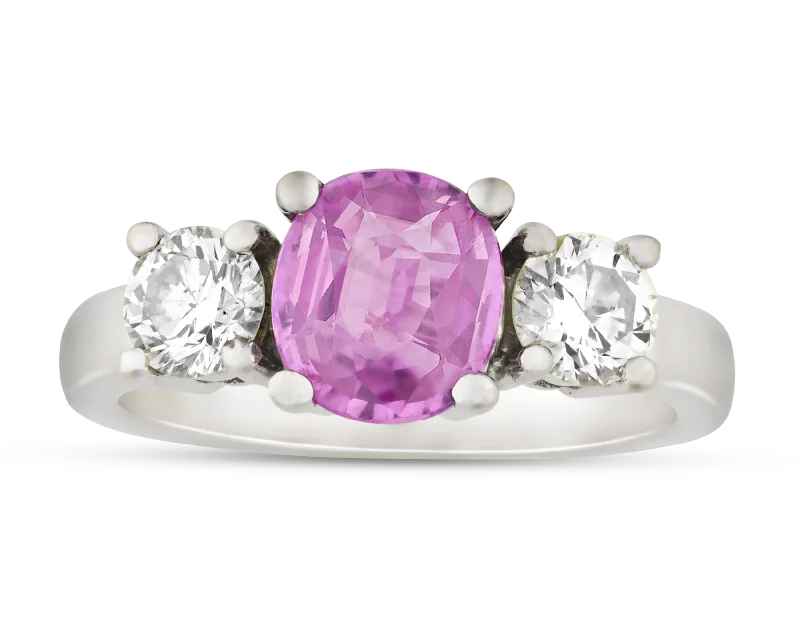 Ladies Fairy Rings -Pink Sapphire and Diamond Ring