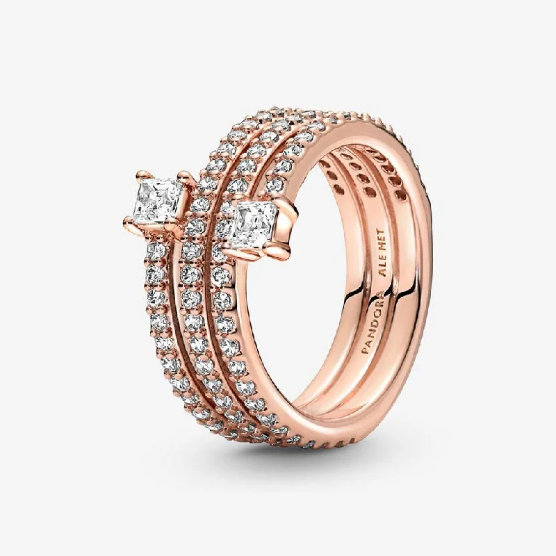 Ladies Sentimental Rings -PANDORA : Triple Spiral Ring