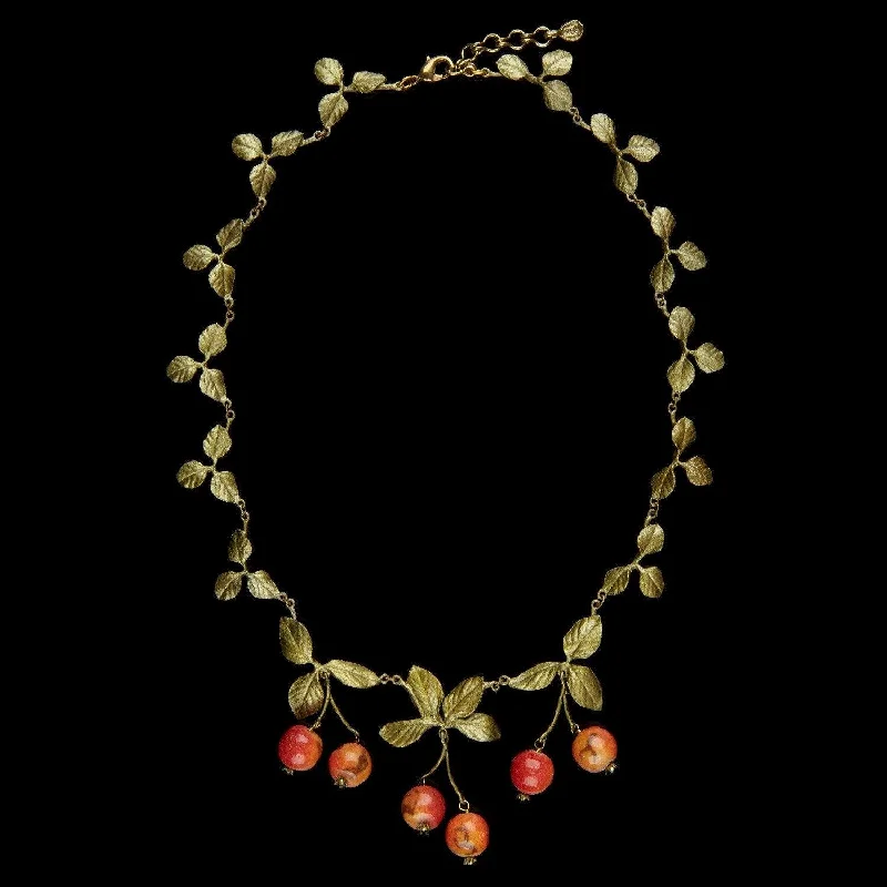 Ladies Necklaces for Bride Glow-Crab Apple Necklace