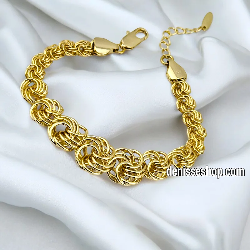 Ladies Hippie Vibe Bracelets -14K DOUBLE SPIRAL BRACELET BR644