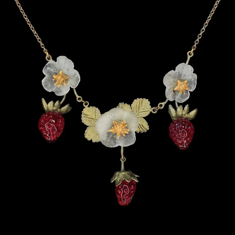 Ladies Necklaces for Easy Days-Strawberry Necklace