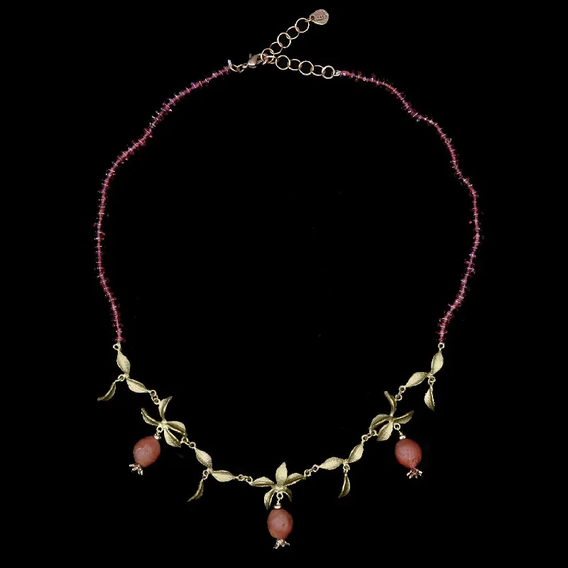 Ladies Necklaces for Bride Glow-Pomegranate Necklace