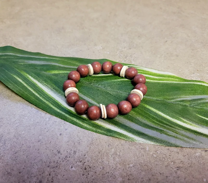 Ladies Ultra-Minimal Bracelets -Cocoa Stretch Bracelet