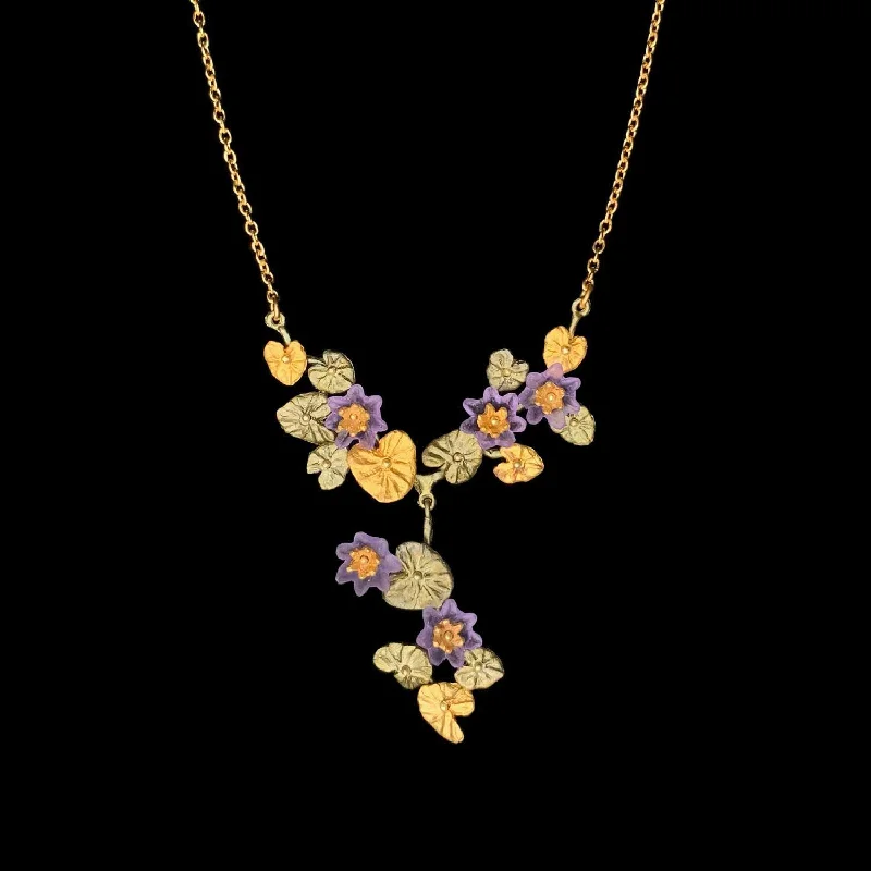 Ladies Necklaces Classic Elegance-Giverny Water Lilies Necklace