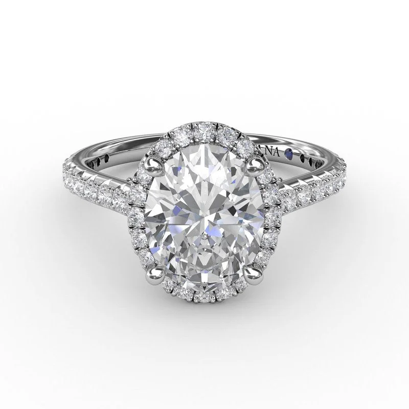 Ladies Engagement Rings Pear Spark-Oval Diamond Halo Engagement Ring With Diamond Band S3313