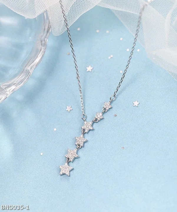 Ladies Necklaces for Prom Shine-Minimalist stars necklace