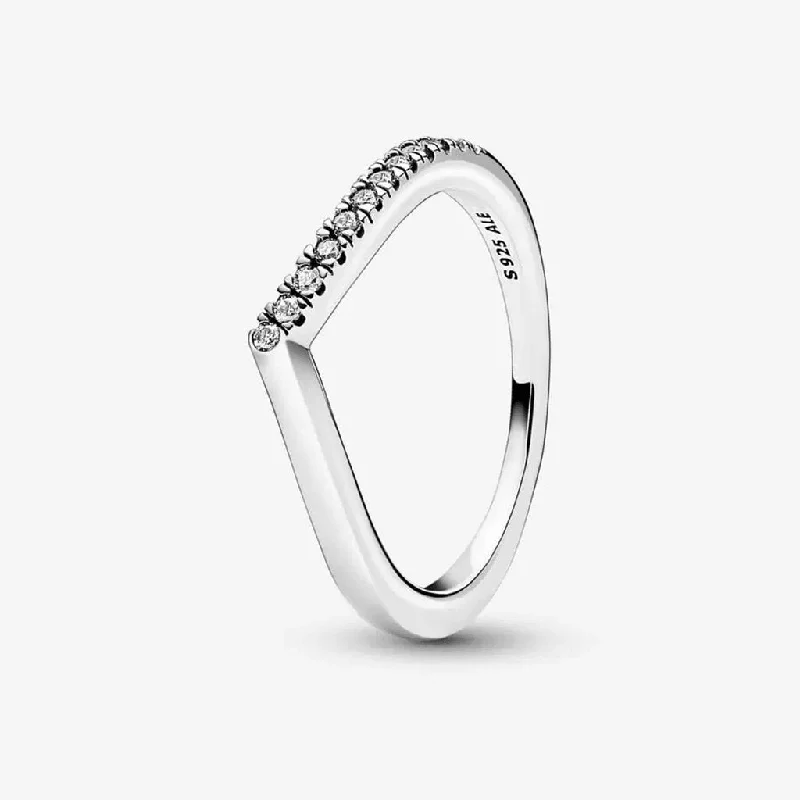 Ladies Wedding Rings -PANDORA : Pandora Timeless Wish Half Sparkling Ring