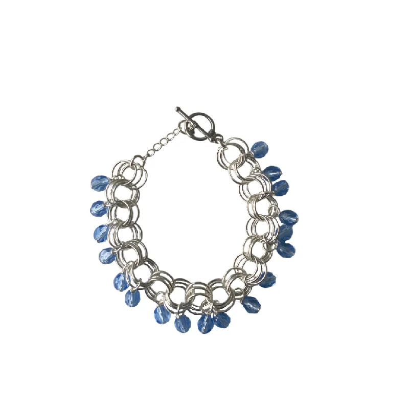 Ladies Vintage Style Bracelets -The Donna Bracelet in Sapphire Blue