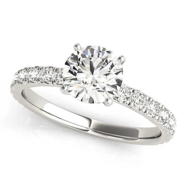 Ladies Engagement Rings with Thaumasite Spark-14k Engagement Ring