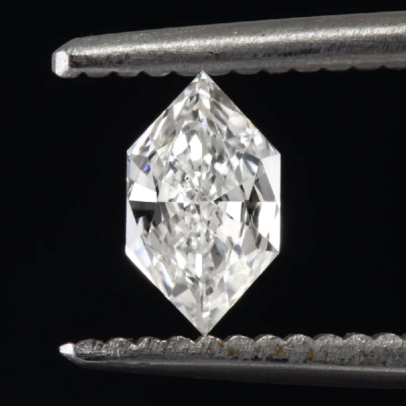 Ladies Engagement Rings Open Spark-0.39ct DUCHESS CUT LOOSE DIAMOND H VS2 NATURAL ENGAGEMENT HEXAGON SHAPE PENDANT