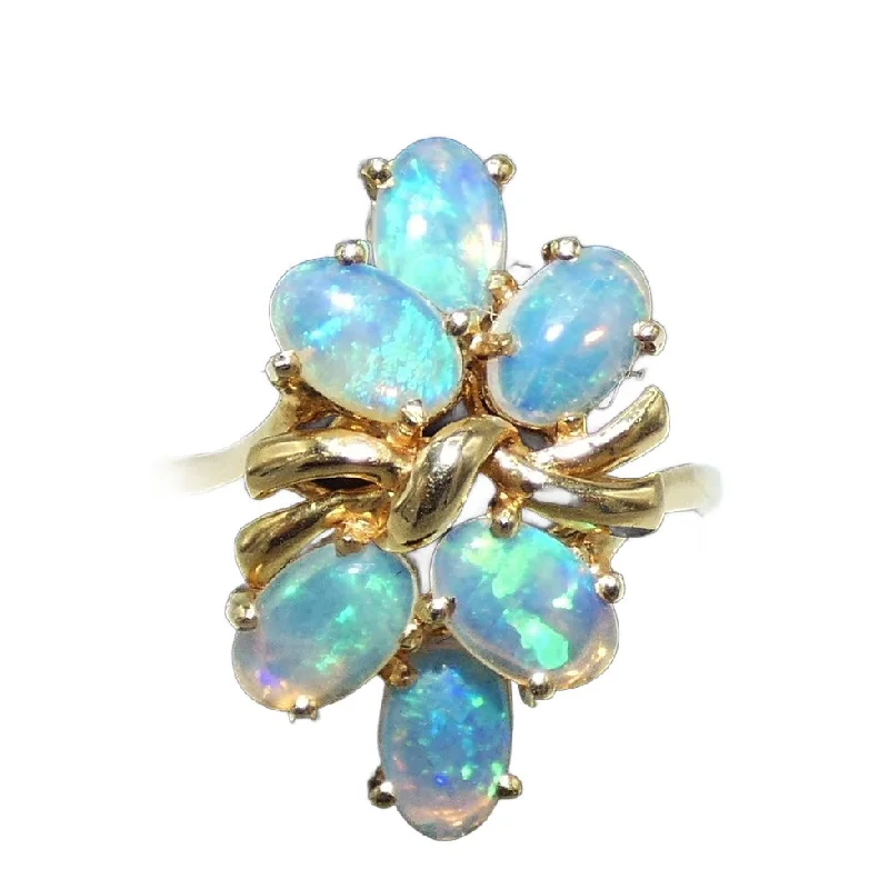 Ladies Emerald Rings -14K Gold Opal Ring