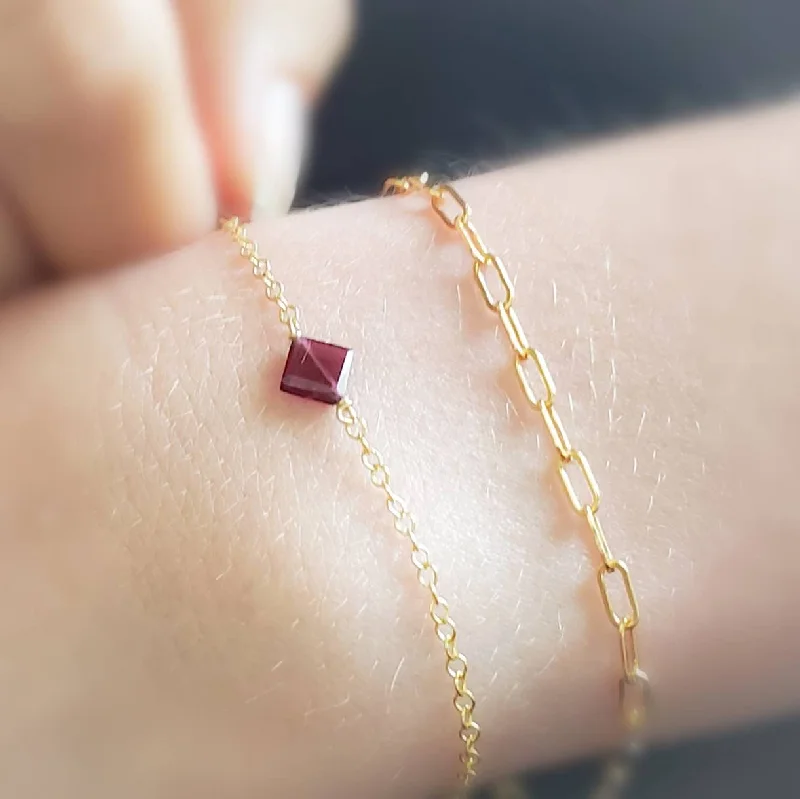 Ladies Wanderlust Bracelets -Garnet Bracelet