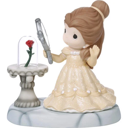 Ladies Diamond Rings -Precious Moments Your Beauty Brings The Magic Disney Belle Figurine