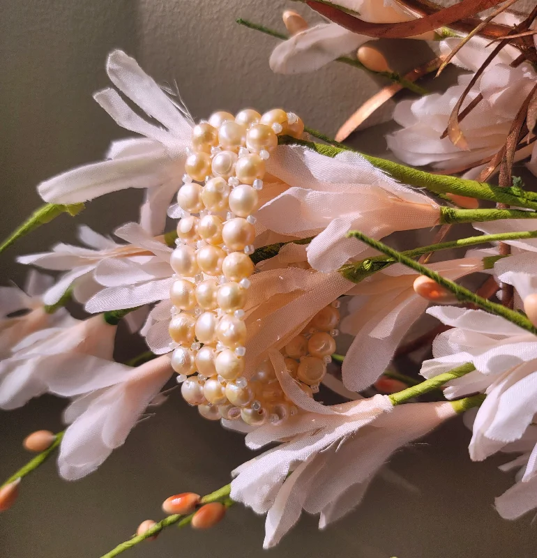 Ladies Amethyst Gem Bracelets -Pink Layered Pearl Bracelet