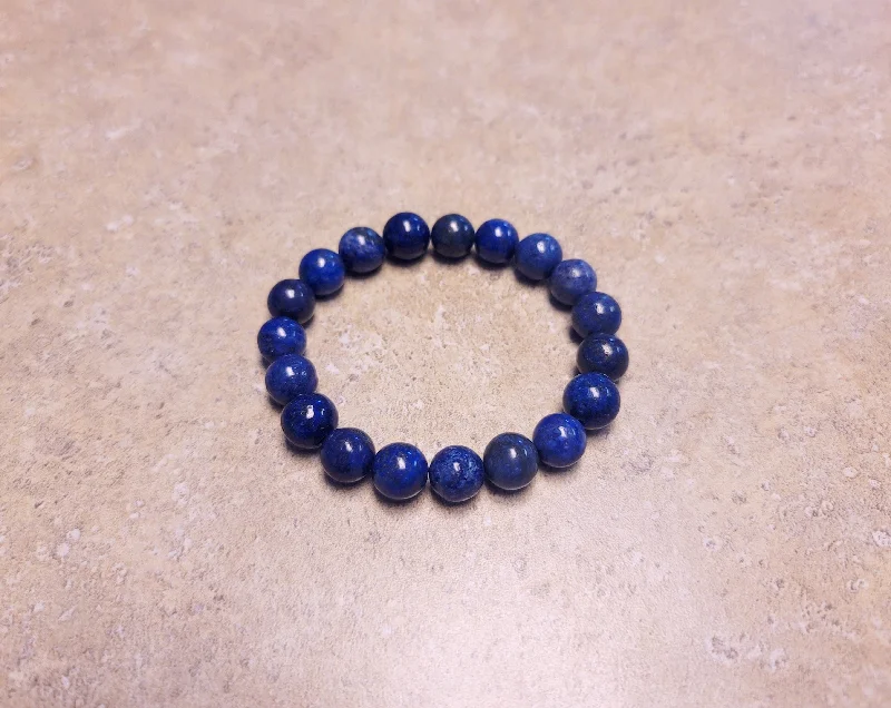 Ladies Unicorn Horn Bracelets -Lapis Stretch Bracelet