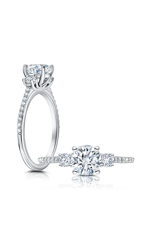 Ladies Engagement Rings Round Spark-PETER STORM ENTRÉE ENGAGEMENT RING WS606_4DIAW