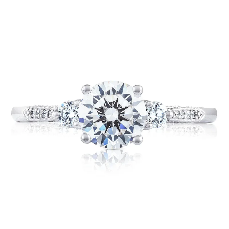 Ladies Engagement Rings Seven Spark-Simply TACORI | Round 3-Stone Engagement Ring 2657RD65