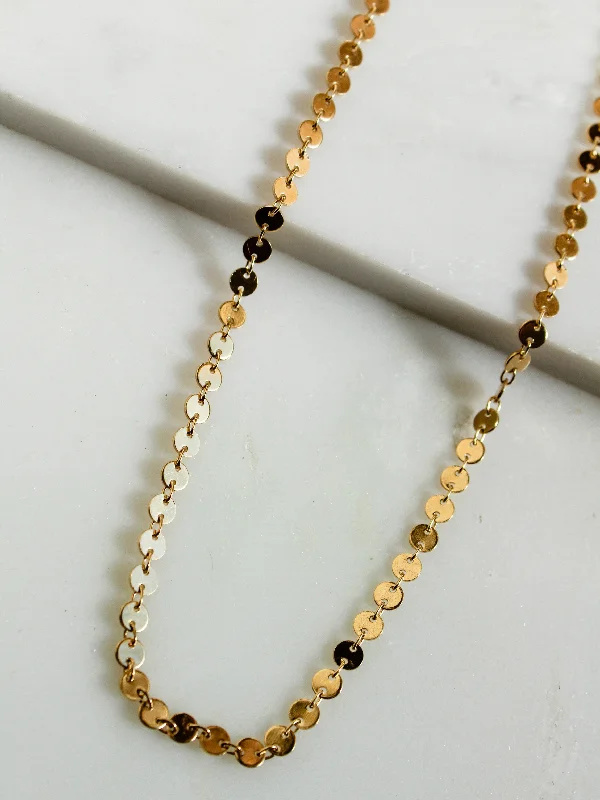 Ladies Zen Bracelets -Mini Disc Chain Anklet/Bracelet