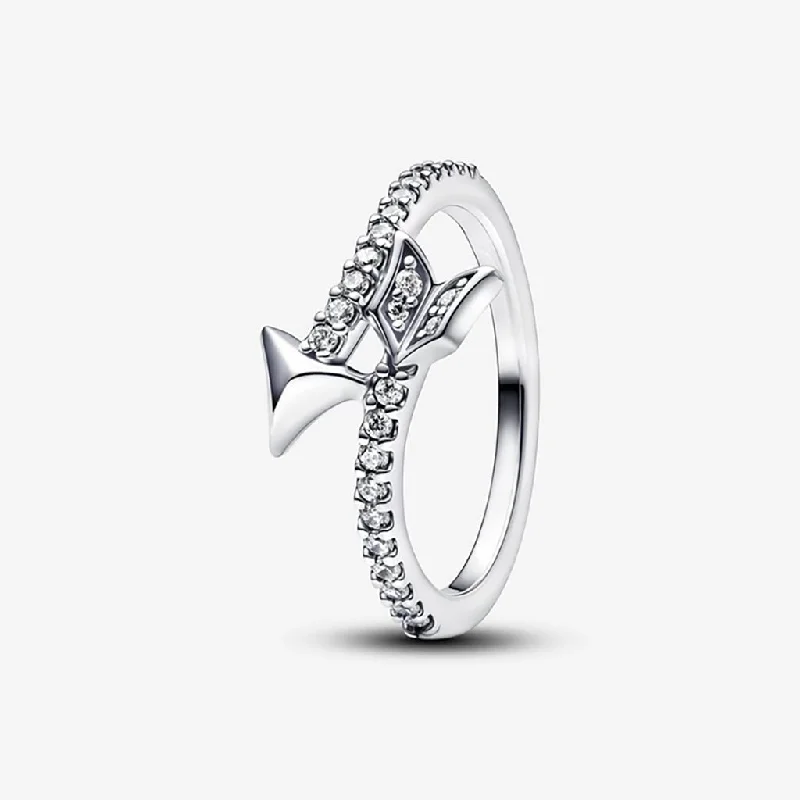 Ladies Birthstone Rings -PANDORA : Sparkling Arrow Ring