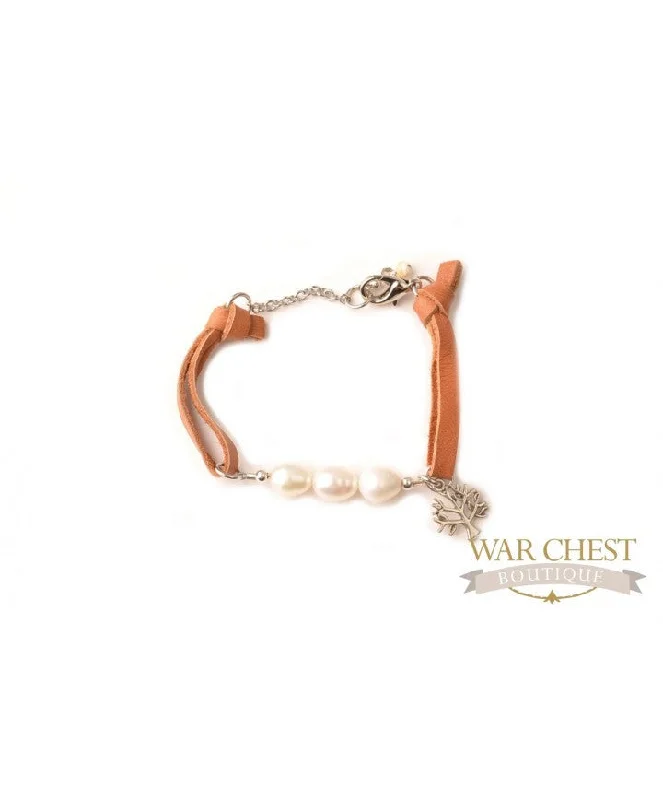 Ladies Harmony Link Bracelets -Softwood Leather Bracelet