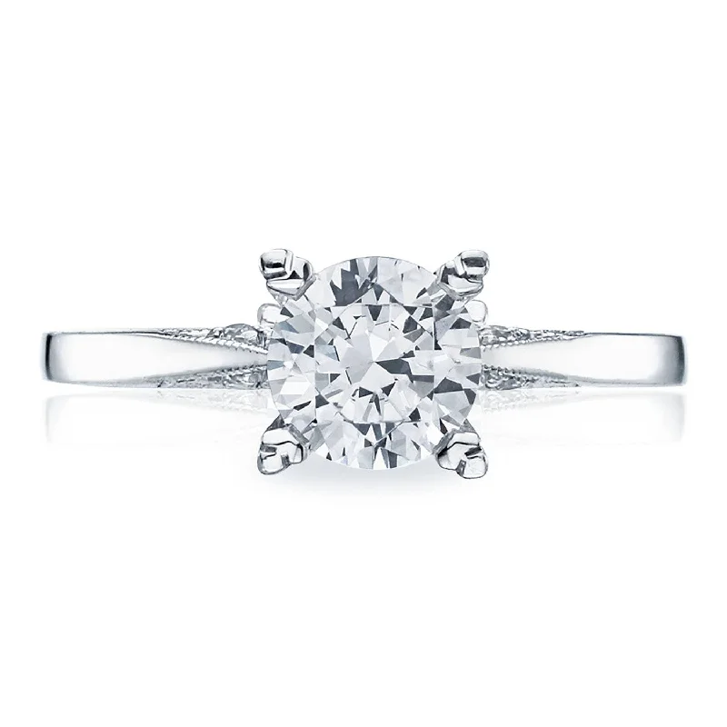 Ladies Engagement Rings Lock Shine-Simply TACORI | Round Solitaire Engagement Ring 2584RD65