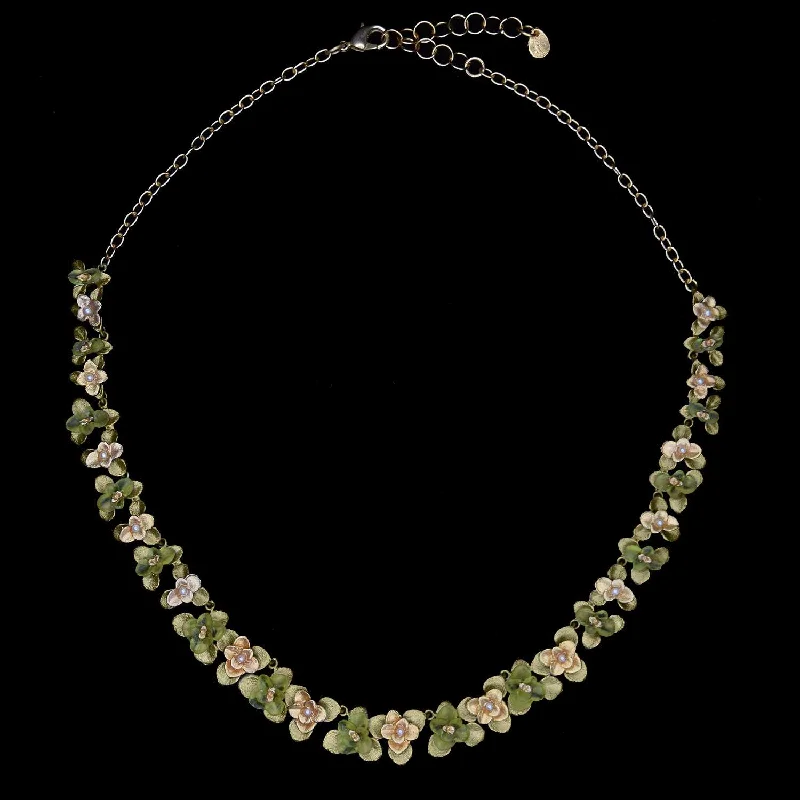 Ladies Necklaces with Gold Scapolite-Desert Flower Necklace - Statement