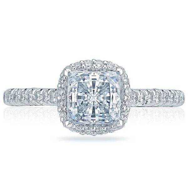 Ladies Engagement Rings Simple Shine-HT2547PR6 Platinum Tacori Classic Crescent Engagement Ring