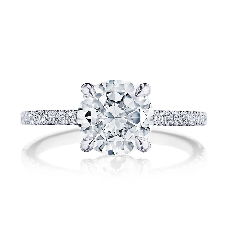 Ladies Engagement Rings with Clinozoisite Glow-Simply TACORI | Round Solitaire Engagement Ring 267015RD8