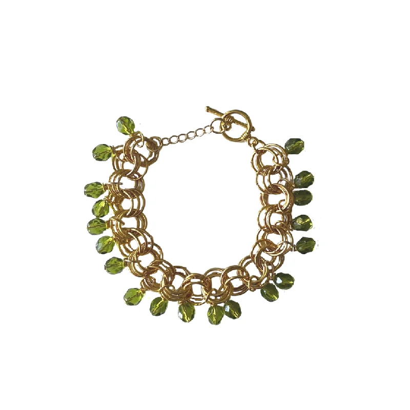 Ladies Chakra Balance Bracelets -The Donna Bracelet in Olive