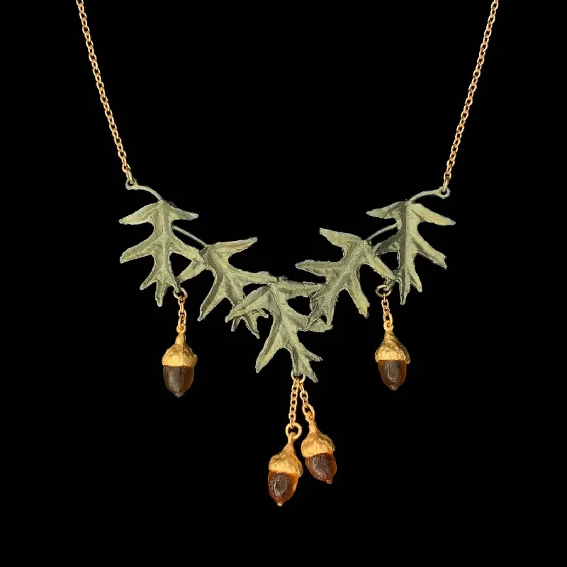 Ladies Necklaces with Mauve Sugilite-Pin Oak Necklace