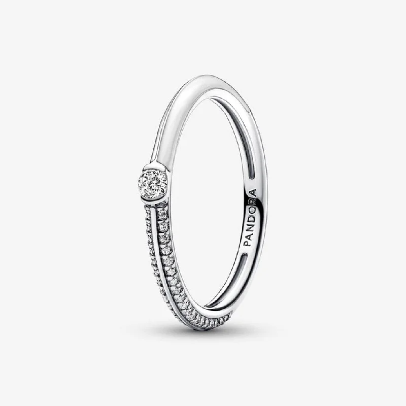 Ladies Horse Rings -PANDORA : Pandora ME Pavé & White Dual Ring