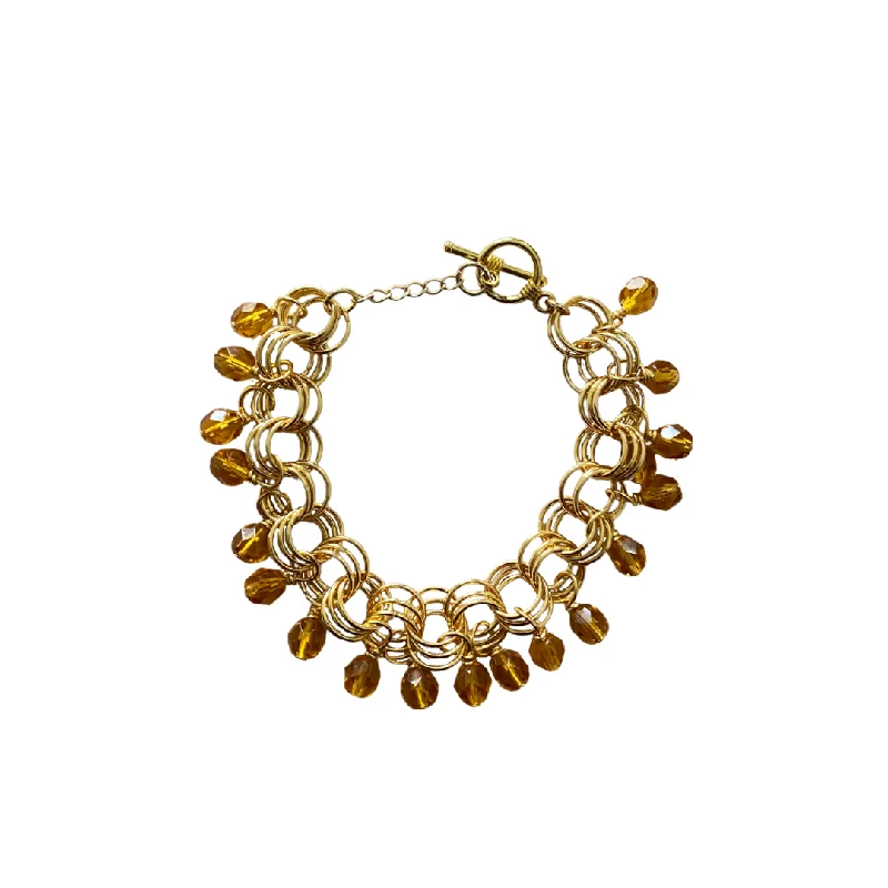 Ladies Summer Style Bracelets -The Donna Bracelet in Honey