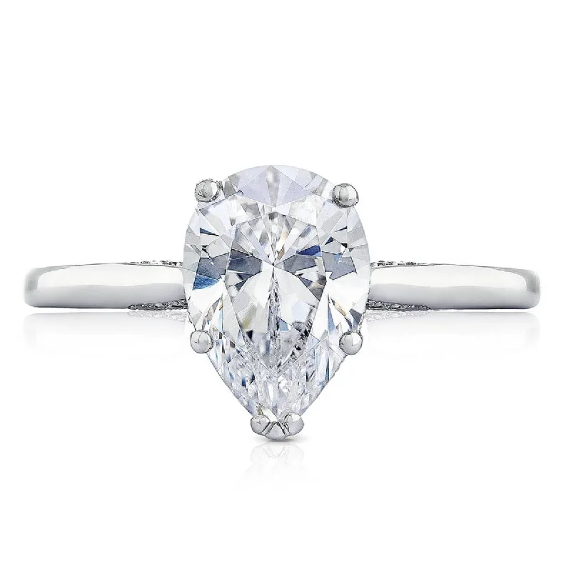 Ladies Engagement Rings Dainty Spark-Simply TACORI | Pear Solitaire Engagement Ring 2650PS9X6