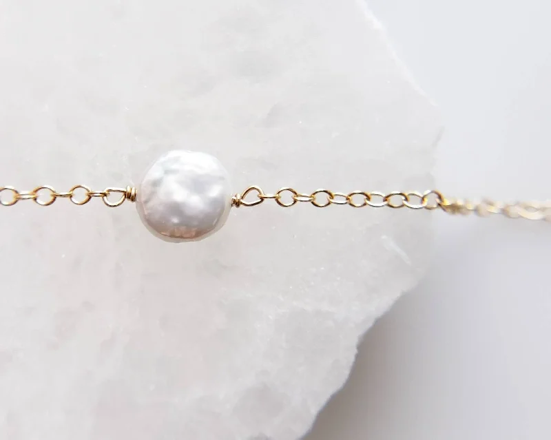 Ladies Mother-Daughter Bracelets -Delicate Pearl Bracelet