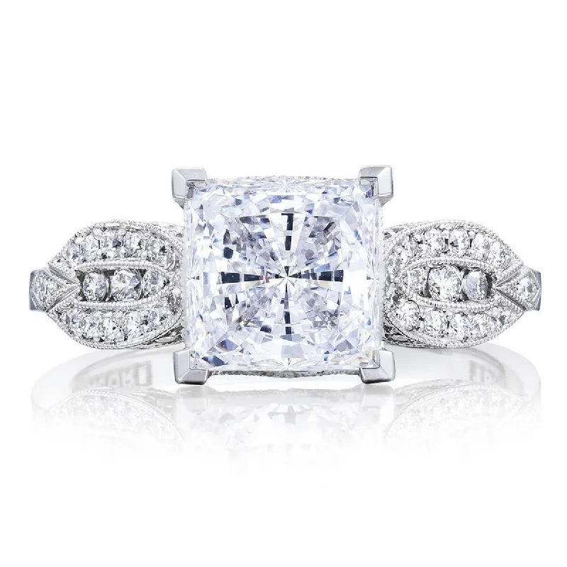 Ladies Engagement Rings with Iolite Glow-Simply TACORI | Princess Solitaire Engagement Ring 2648PR55