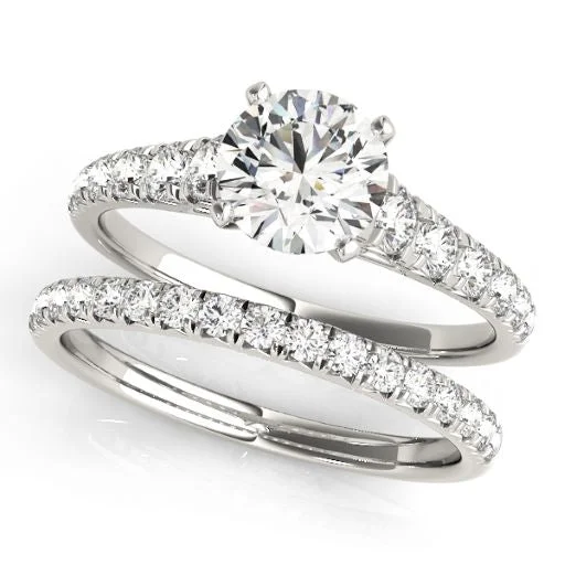 Ladies Engagement Rings with Heliodor Shine-14k Engagement Ring Set