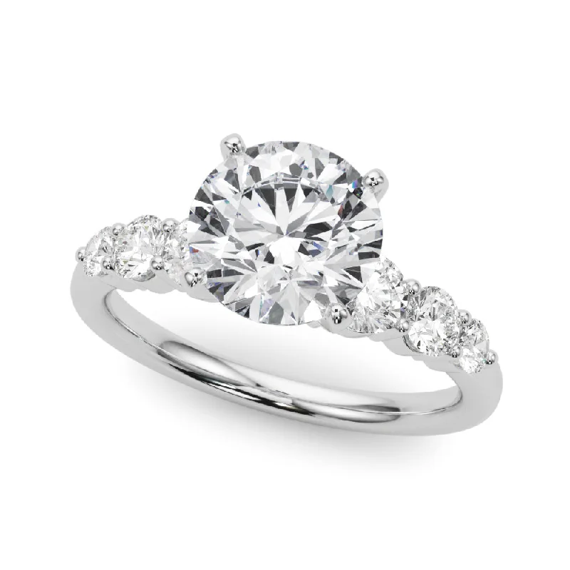 Ladies Engagement Rings Delicate Glow-14K Engagement ring / Solitaire