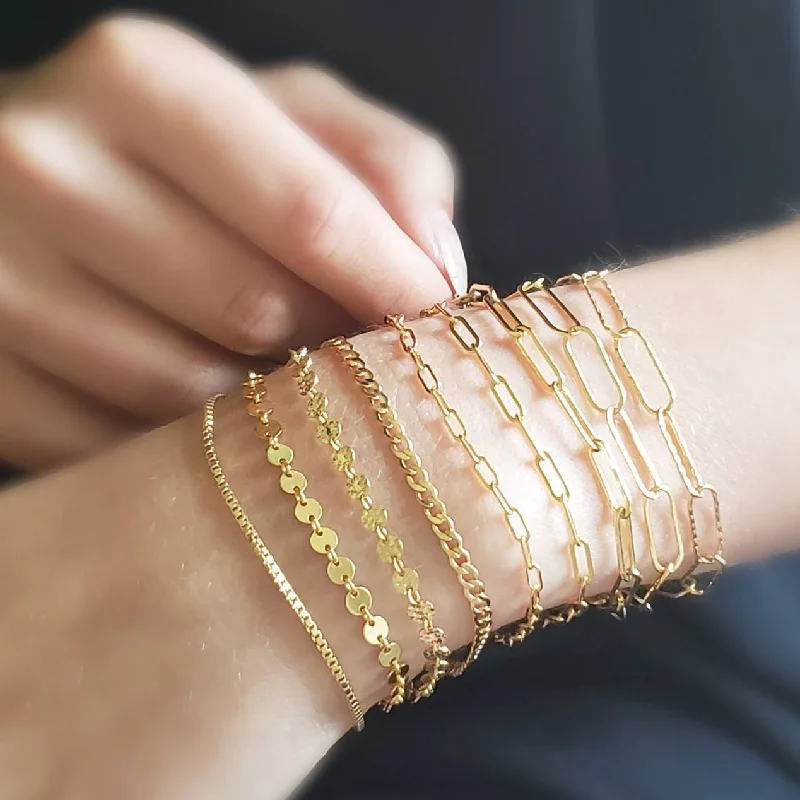 Ladies Love Knot Bracelets -Gold Link Bracelets • Choose Your Style