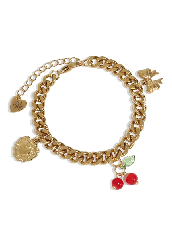 Ladies Holiday Bracelets -Sweetie Charm Bracelet