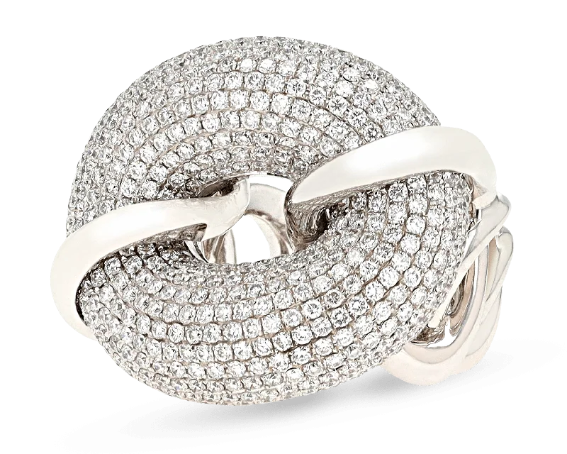 Ladies Budget Rings -Dámaso Martinez Pavé Diamond Ring