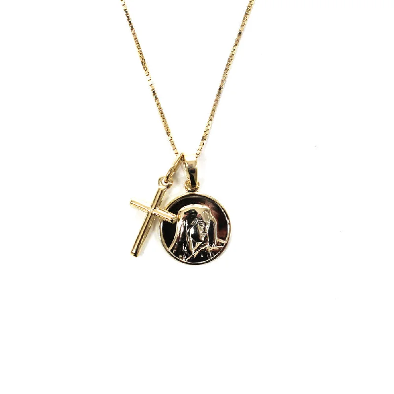 Ladies Necklaces for Sister Love-THE MEDAL CROSS NECKLACE