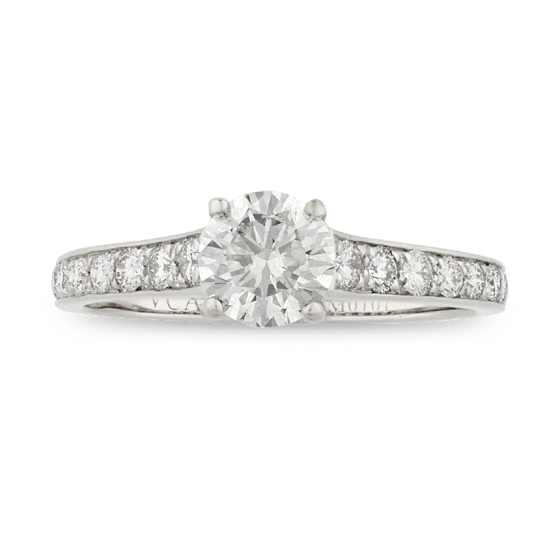 Ladies Pear Cut Rings -Van Cleef & Arpels Diamond Ring, 1.79 carats