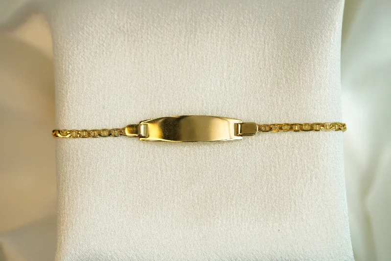 Ladies Designer Label Bracelets -14k ID Baby Bracelet