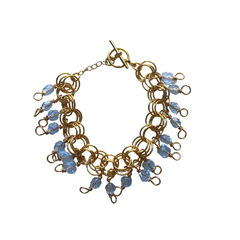 Ladies Everyday Wear Bracelets -The Donna Bracelet in Ice Blue