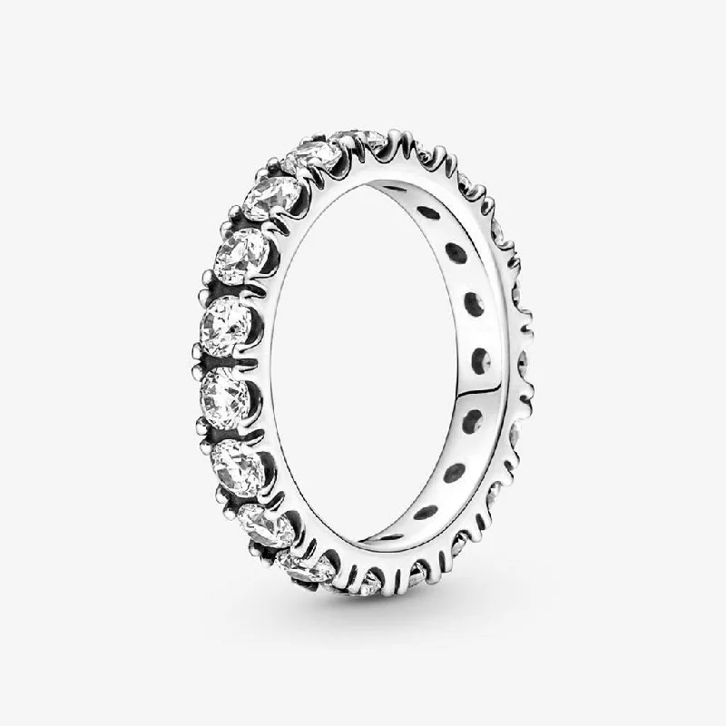 Ladies Dainty Rings -PANDORA : Sparkling Row Eternity Ring