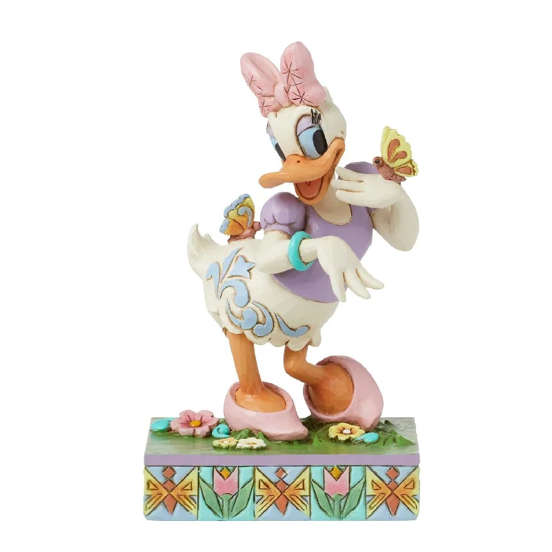 Ladies Soft Rings -Disney Jim Shore "Blooms and Butterflies" Spring Daisy Duck 5" Figurine